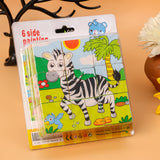 3D Wooden Jigsaw Puzzle Cube Blocks for Kids – 6-in-1 Farm Animals Puzzle with 9 Pieces – Early Learning Educational Toys