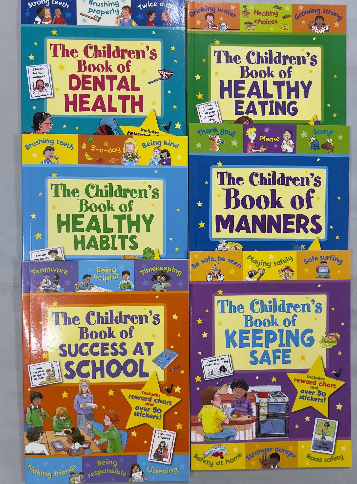 Sophie Giles 12 Books Collection Set (The Children's Book Of Success At School, Money Sense, Manners, Healthy Habits, Keeping Safe, Healthy Eating & More)
