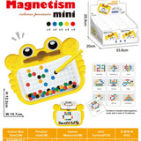Mini travel friendly Magnetic Dot Board with Beads | Magnetic Pen (5card double sided)
