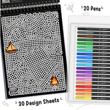Mystery Mosaic Patterns | Paint by Numbers Kit | for Adults