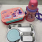 3 grid lunch box + insulated bottle combo