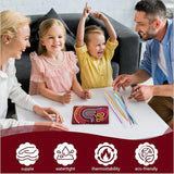 Sensory Silicone Toy with Silicone Strips with Double-Sided Activity Board