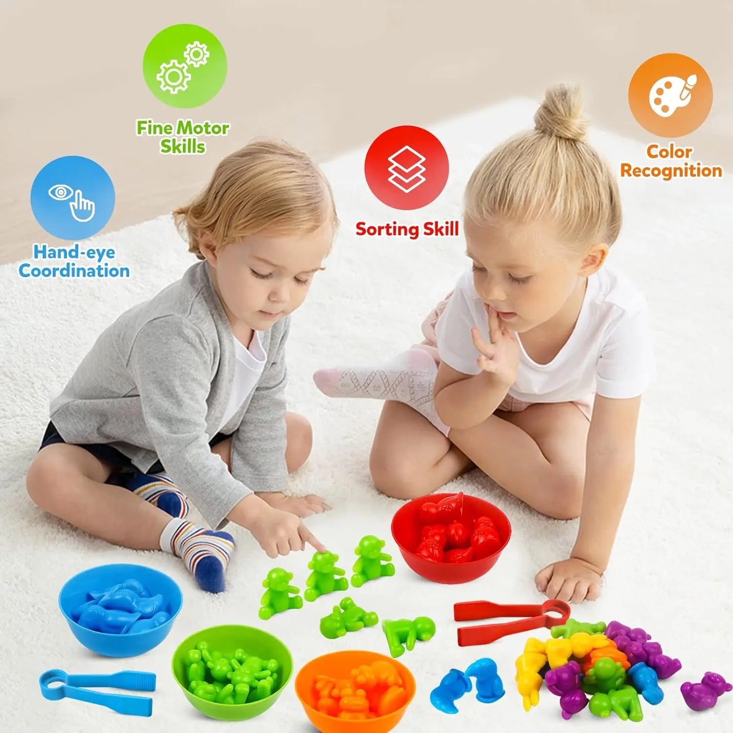 Montessori Counting & Sorting Game: Educational Toy for Kids