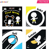 Baby's First High Contrast Book Set for Newborns Age 0-12 months (Set of 4) | Board Book | Black & White Book board books