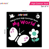 Baby's First High Contrast Book Set for Newborns Age 0-12 months (Set of 4) | Board Book | Black & White Book board books