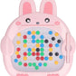 Magnetic Drawing dot Board for Boy and Girl with Magnetic Pen and Many Beads