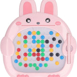 Magnetic Drawing dot Board for Boy and Girl with Magnetic Pen and Many Beads