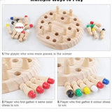 Wooden Memory Match Stick Chess Game Set, Funny Block Board Game Parent-Child Interaction Toy