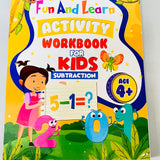 Fun And Learn Activity WORKBOOK For Kids subtraction