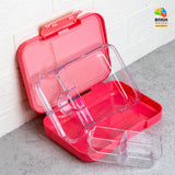 Bento Lunch Box for Kids, 4 & 6 Compartments Ideal Portion Sizes Leak-Proof Bento box for Kids Dishwasher Safe, BPA-Free