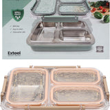 3 grid Stainless Steel Insulated  Lunch Box