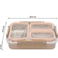 JAYPEE Stainless Steel Insulated Three Cavity Lunch Box
