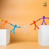 Humanoid Magnetic Toys Colorful Fidget Toys for Adults Hobbies Crafts Science Cute Novelty Man Fridge Magnets Men Refrigerator Magnets for Refrigerator, Door, Office Fun Decorative Decoration