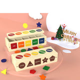 Montessori Toys Wooden Sorting Box for Baby Infant Toddler 1+Year Old (Sorting Box)