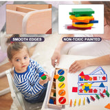 Montessori Toys Wooden Sorting Box for Baby Infant Toddler 1+Year Old (Sorting Box)