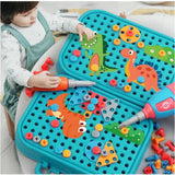 Set Of 285 Pieces 5 in 1 Creative 3D screw puzzle With A Drill, Screw Puzzle Box