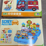 Set Of 285 Pieces 5 in 1 Creative 3D screw puzzle With A Drill, Screw Puzzle Box