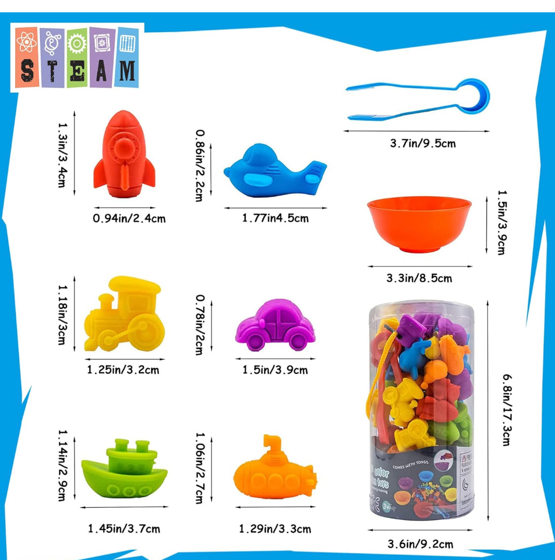 Montessori Counting & Sorting Game: Educational Toy for Kids