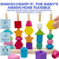 Montessori Wooden Beads Geometric Stacking Blocks Lacing Beads Matching Shape Stacker Montessori Toys for 3 4 5 Year Old Mega Blocks for Toddlers