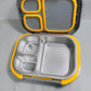 3 grid insulated leak proof lunch box with cutlery & lunch bag