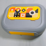 3 grid insulated leak proof lunch box with cutlery & lunch bag