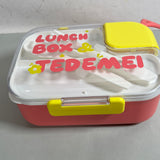 2 grid stainless steel Tedemei 750 ml  & 45 ml  lunch box
