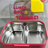 2 grid stainless steel Tedemei 750 ml  & 45 ml  lunch box