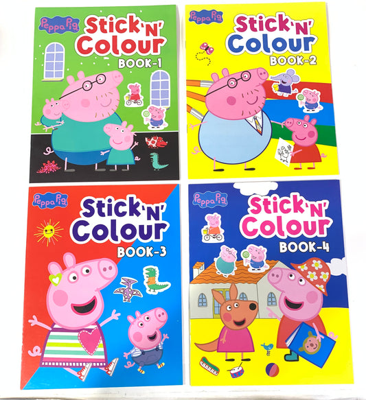 PEPPA PIG STICK & COLOUR BOOK