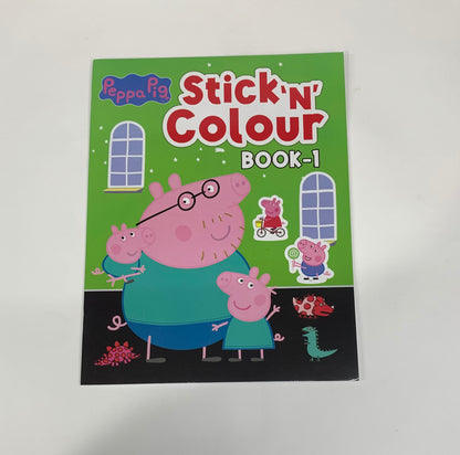 PEPPA PIG STICK & COLOUR BOOK