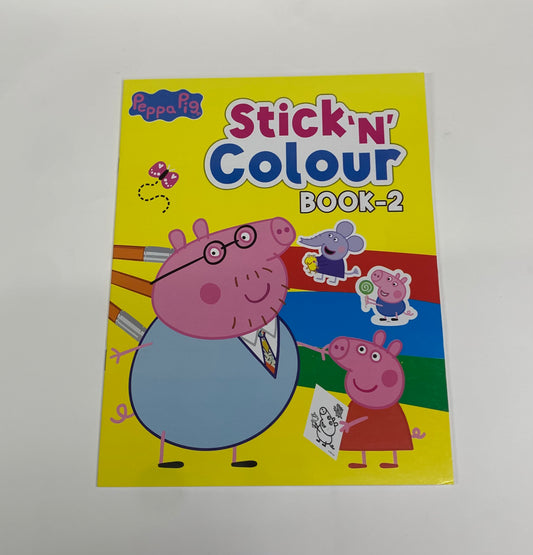 PEPPA PIG STICK & COLOUR BOOK