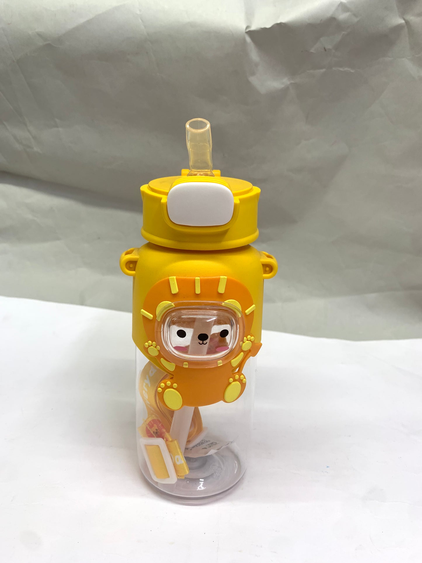 PLASTIC STRAW BOTTLE - 500ML