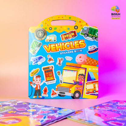 Jelly Reusable Fun Sticker Books for Kids Toddlers 1-6 Years(6 different themes)