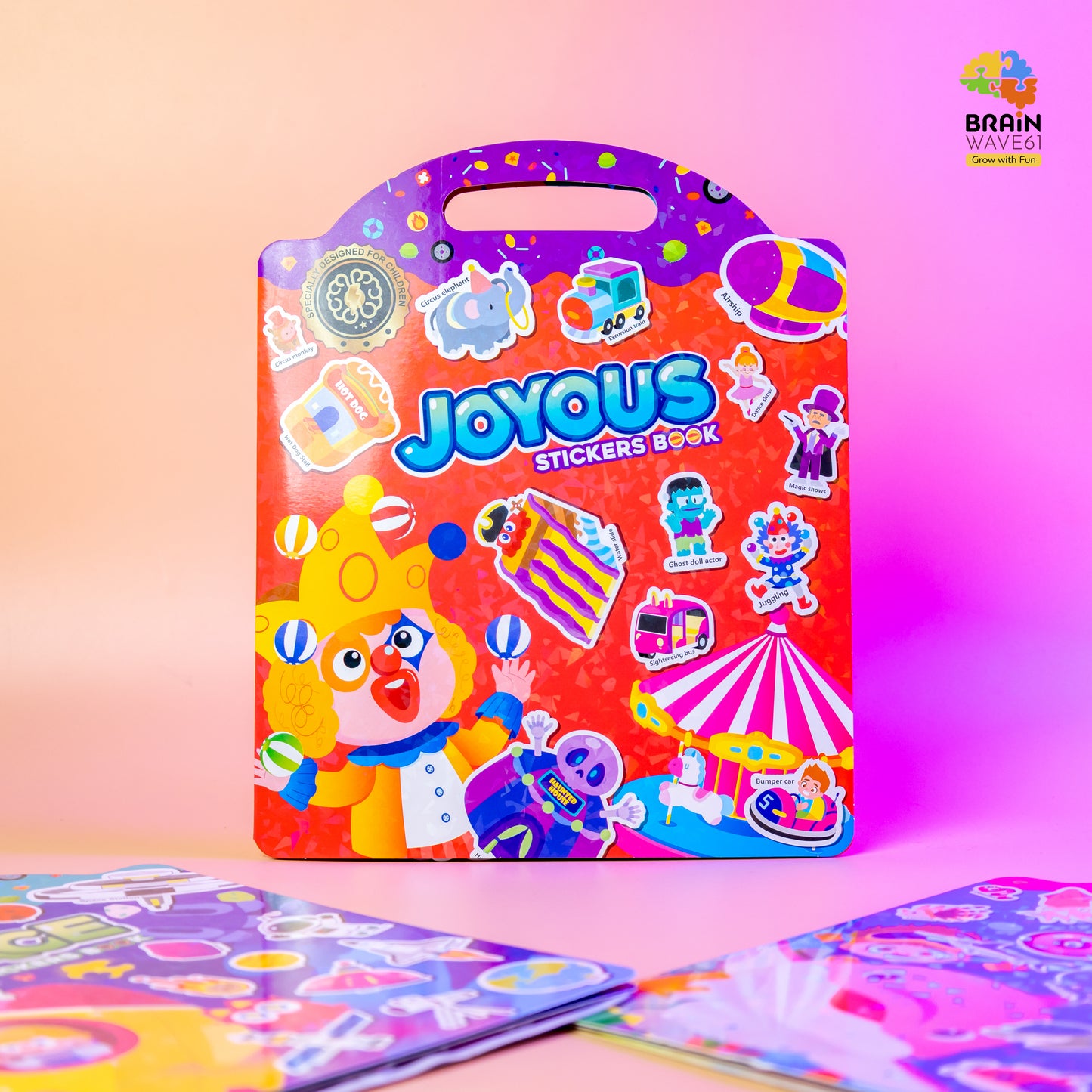 Jelly Reusable Fun Sticker Books for Kids Toddlers 1-6 Years(6 different themes)