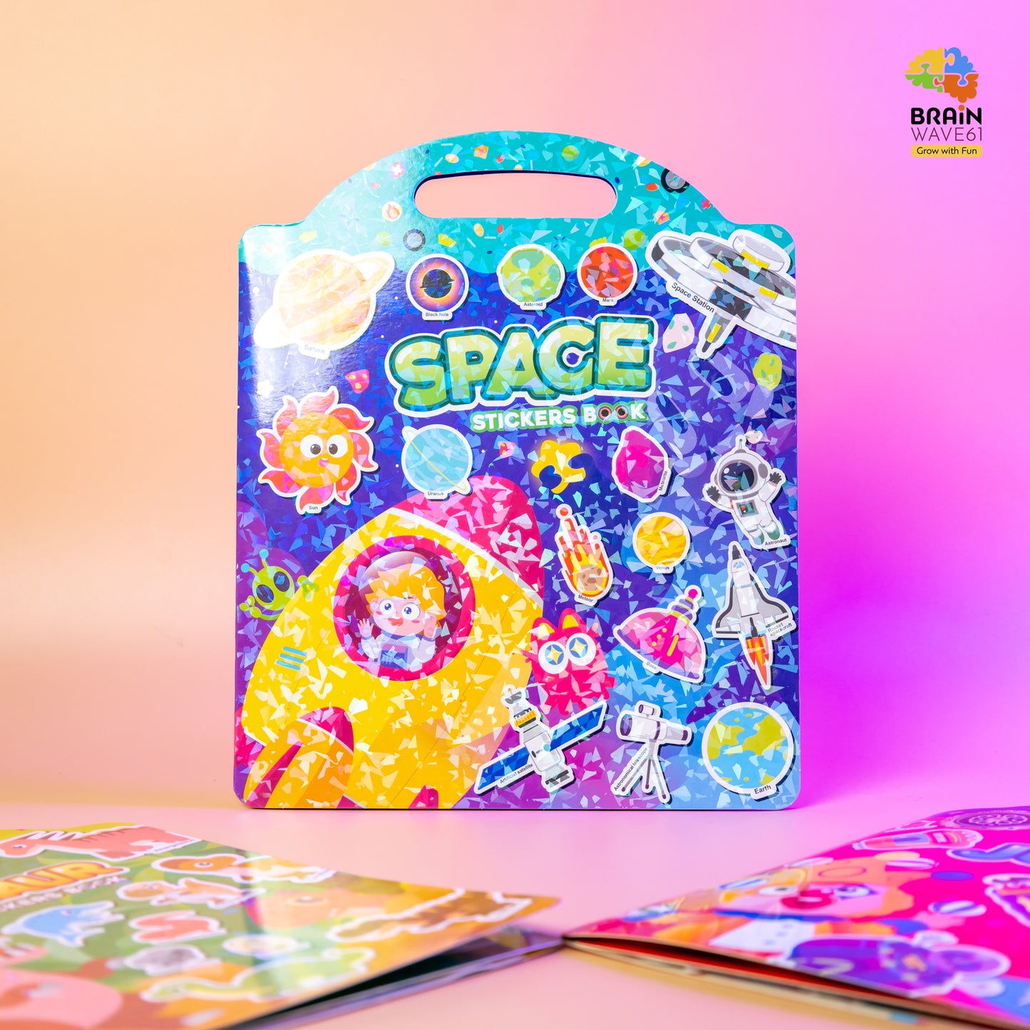 Jelly Reusable Fun Sticker Books for Kids Toddlers 1-6 Years(6 different themes)
