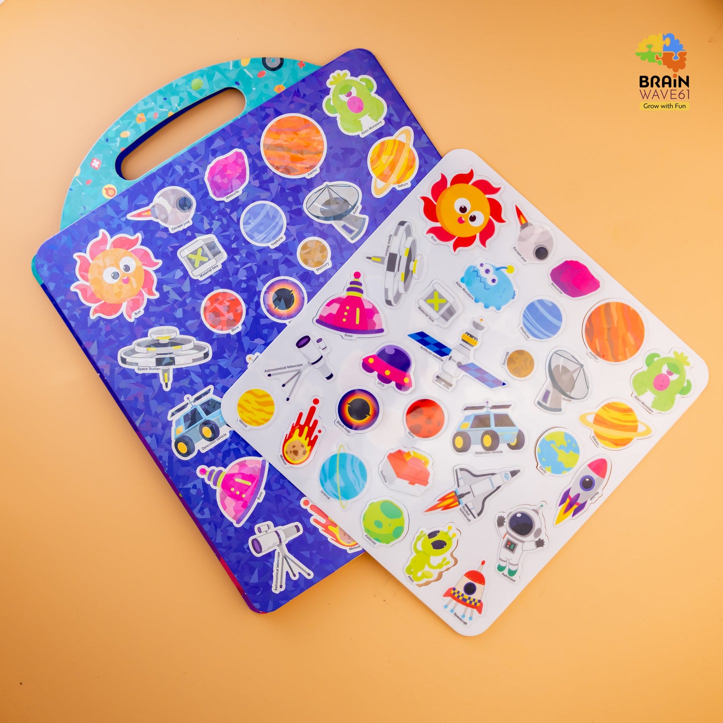 Jelly Reusable Fun Sticker Books for Kids Toddlers 1-6 Years(6 different themes)