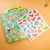 Jelly Reusable Fun Sticker Books for Kids Toddlers 1-6 Years(6 different themes)