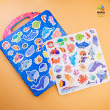 Jelly Reusable Fun Sticker Books for Kids Toddlers 1-6 Years(6 different themes)