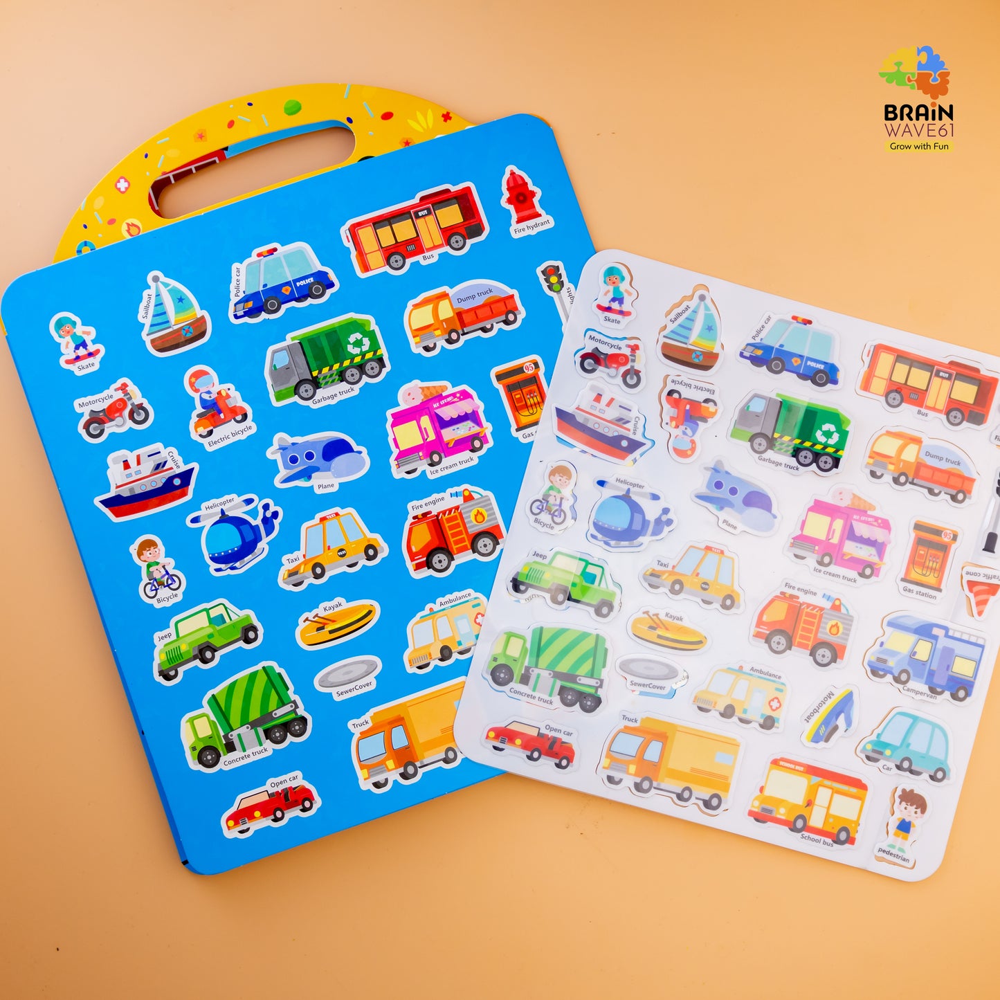 Jelly Reusable Fun Sticker Books for Kids Toddlers 1-6 Years(6 different themes)