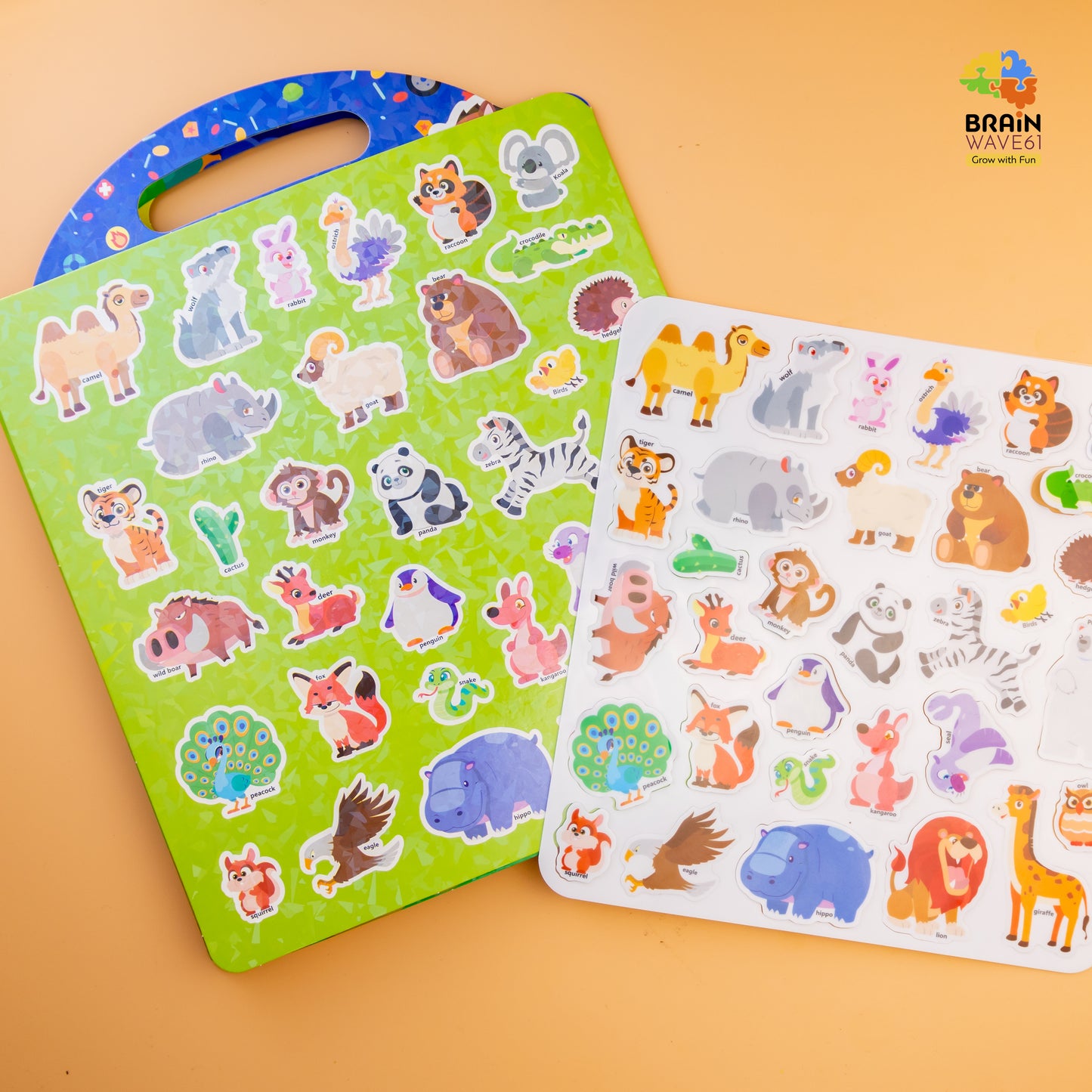 Jelly Reusable Fun Sticker Books for Kids Toddlers 1-6 Years(6 different themes)
