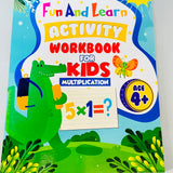 Fun And Learn Activity WORKBOOK For Kids Multiplication
