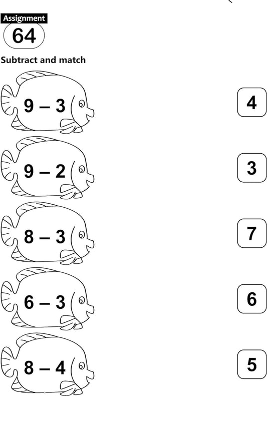 Fun And Learn Activity WORKBOOK For Kids subtraction