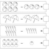 Fun And Learn Activity WORKBOOK For Kids subtraction