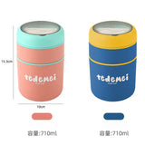 Tedemei 2 layer stainless steel insulated  710ml lunch box ( soup cup)