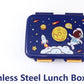 3 Grid Space  bento Lunchbox spill & merge proof