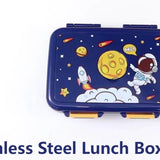 3 Grid Space  bento Lunchbox spill & merge proof