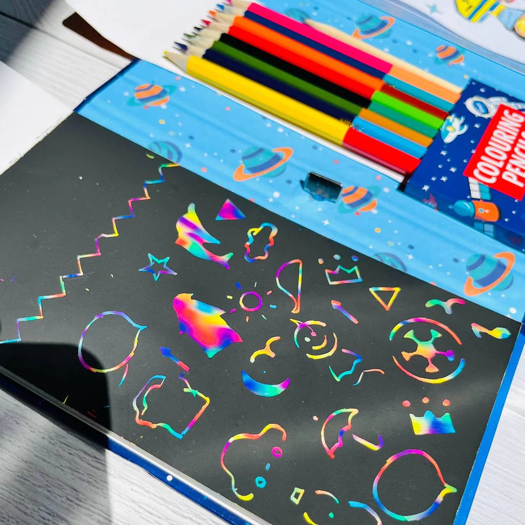 2 in 1 Scratch & Coloring Book – Brainwave61