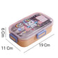Single grid stainless steel lunch box 530ml