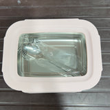 Stainless steel air tight transparent lid lunch box (4 different colour)