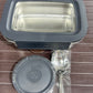 Stainless steel air tight transparent lid lunch box (4 different colour)