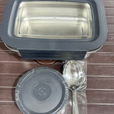 Stainless steel air tight transparent lid lunch box (4 different colour)